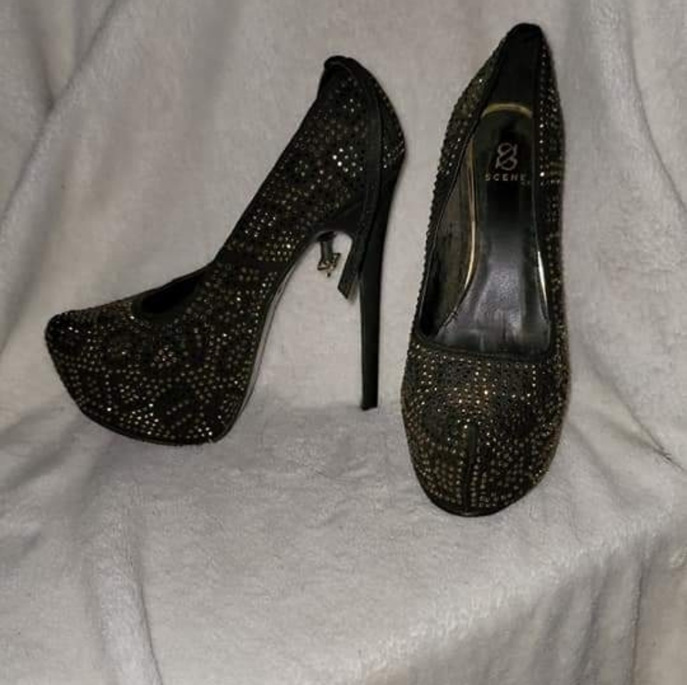 Leopard bezzald platform stilletto